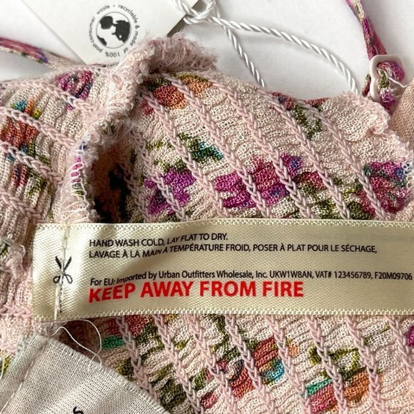 Free People Maia Convertible Bandeau Top Women S NWT Stretch Floral Crop - Picture 11 of 12